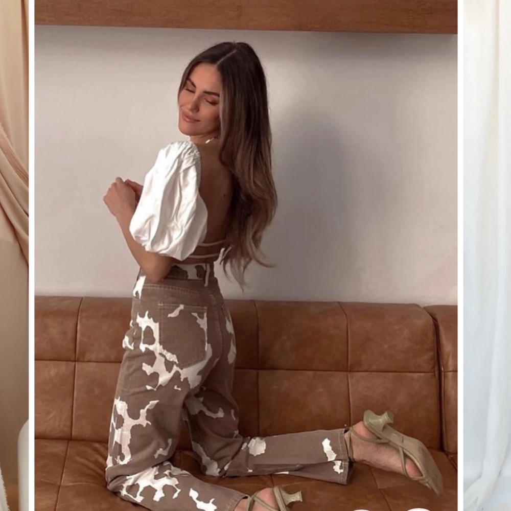 Midland Cow Print Jeans